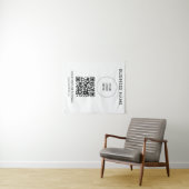QR-Code-Veranstaltung Seminar-Party-Logo-Vorlage Wandteppich (Beispiel (Horizontal))