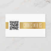 QR Code Verbindung mit den Social Media White & Go Visitenkarte (Rückseite)