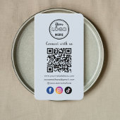 QR-Code Verbindung mit der US Social Media Soft Na Visitenkarte