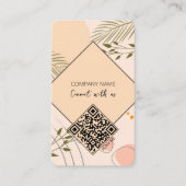 QR-Code Verbindung mit uns Boho Visitenkarte (Vorderseite)
