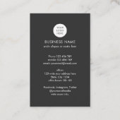 QR-Code Vernetzung modernes Logo real Anwesen Busi Visitenkarte (Rückseite)