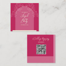 QR-Code-Verschlüsselungskarte für Hochzeiten