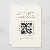 QR-Code-Video-Hochzeits-Einladung Einladung (Rückseite)