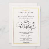 QR Code Video Wedding Invitation Einladung (Vorne/Hinten)