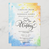 QR Code Video Wedding Invitation Einladung (Vorne/Hinten)