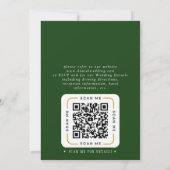 QR Code Video Wedding Invitation Einladung (Rückseite)