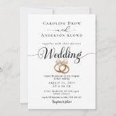 QR Code Video Wedding Invitation Einladung (Vorderseite)