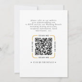 QR Code Video Wedding Invitation Einladung (Rückseite)