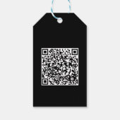 QR-Code Vielen Dank Logo hier Geschenkanhänger (Rückseite)