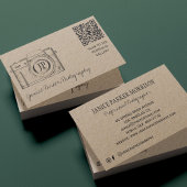 QR CODE Vintage Fotografie Visitenkarte