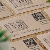 QR CODE Vintage Fotografie Visitenkarte