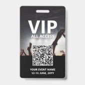 QR-Code VIP Alle Access Pass Benutzerdefiniertes E Ausweis (Rückseite)