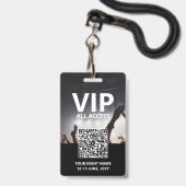 QR-Code VIP Alle Access Pass Benutzerdefiniertes E Ausweis (Rückseite mit Schlüsselband)