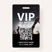 QR-Code VIP Alle Access Pass Benutzerdefiniertes E Ausweis (Rückseite)