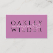 QR-Code Visagist Lilac Visitenkarte (Vorderseite)