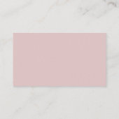 QR-Code Visagist Pink Schwarz Visitenkarte (Rückseite)