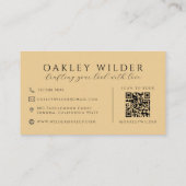 QR-Code Visagist Sand Visitenkarte (Rückseite)
