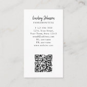 QR-Code Visitenkarte (Rückseite)