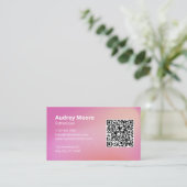 QR-Code Visitenkarte (Stehend Vorderseite)
