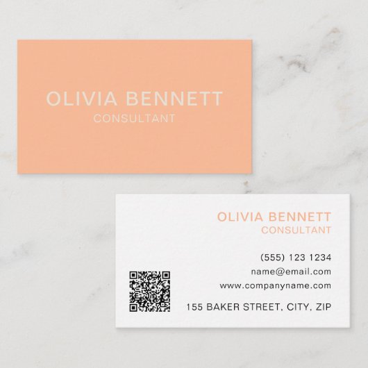 QR-Code Visitenkarte (Vorne/Hinten)