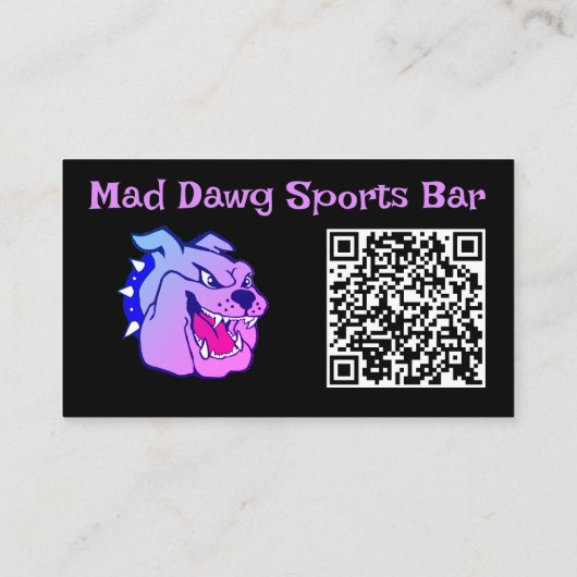 QR-Code Visitenkarte (Rückseite)