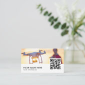 QR-Code Visitenkarte (Stehend Vorderseite)