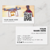 QR-Code Visitenkarte (Vorne/Hinten)