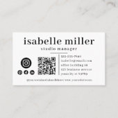 QR-Code Visitenkarte (Vorderseite)