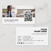 QR-Code Visitenkarte (Vorne/Hinten)