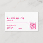 QR-Code Visitenkarte (Rückseite)