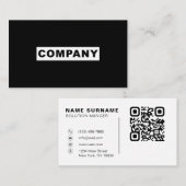QR-Code Visitenkarte (Vorne/Hinten)