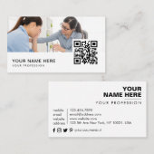 QR-Code Visitenkarte (Vorne/Hinten)