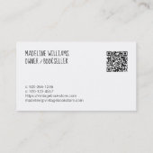 QR-Code-Visitenkarte buchen Visitenkarte (Rückseite)