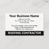 QR-Code-Visitenkarte des Dachdeckers Visitenkarte (Vorderseite)