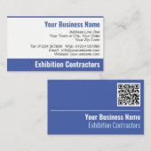 QR-Code-Visitenkarte für Ausstellungsveranstalter Visitenkarte (Vorne/Hinten)