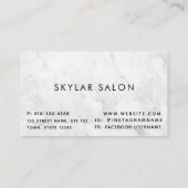 QR-Code-Visitenkarte für berufliche Marble Visitenkarte (Rückseite)