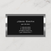 QR-Code-Visitenkarte für berufliche Metalle Visitenkarte (Rückseite)