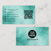 QR-Code-Visitenkarte für berufliche Unternehmen Visitenkarte (Vorne/Hinten)