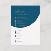 QR-Code-Visitenkarte für berufliches Anwesen Visitenkarte (Rückseite)