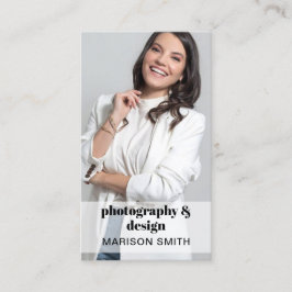 QR-Code-Visitenkarte für berufliches Foto Visitenkarte