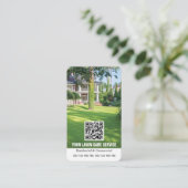 QR-Code-Visitenkarte für die Pflege von Laichen Visitenkarte (Stehend Vorderseite)