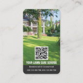 QR-Code-Visitenkarte für die Pflege von Laichen Visitenkarte (Vorderseite)