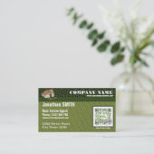 QR Code Visitenkarte für Florida-Grundstücksmakler Terminkarte (Stehend Vorderseite)