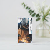 QR-Code-Visitenkarte für Foto mit Strukturschweiß Visitenkarte (Stehend Vorderseite)