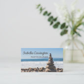 QR-Code-Visitenkarte für Fotografen-Logo-Foto Visitenkarte (Stehend Vorderseite)