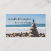 QR-Code-Visitenkarte für Fotografen-Logo-Foto Visitenkarte (Vorderseite)