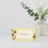 QR-Code-Visitenkarte für Golden Country Sonnenblum Visitenkarte (Stehend Vorderseite)