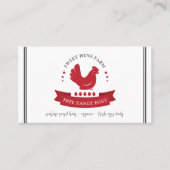 QR-Code-Visitenkarte für Hühnereier Visitenkarte (Vorderseite)