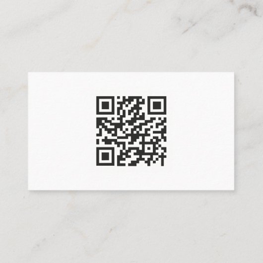 QR-Code-Visitenkarte für kühne, künstlerische und Visitenkarte (Rückseite)