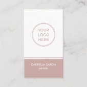 QR-Code-Visitenkarte für Mated Pink Scannable Visitenkarte (Vorderseite)